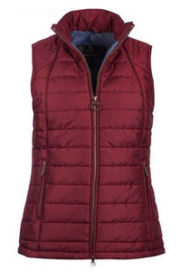 Barbour Dovecote-ladies Gilet-Red-LQU0850RE53 front