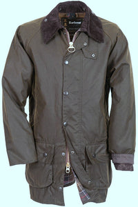 Barbour Beaufort-Classic Wax Jacket-Olive-MWX0002OL71 olive colour