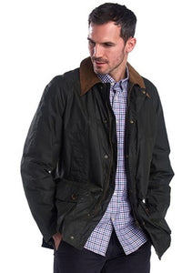 Barbour Hopsack-Mens Wax Jacket-Lightweight-Forest Green-MWX1633GN52 ...