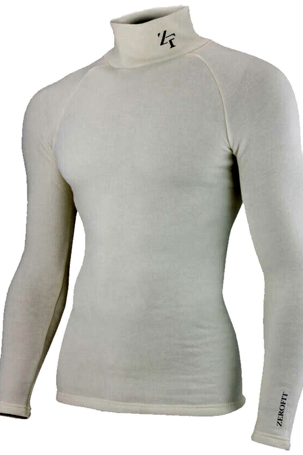 ZEROFIT Mens Heat Rub Ultimate Mock Neck Baselayer - Navy - L