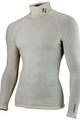 ZEROFIT Heatrub Ultimate - Long Sleeve WHITE Base Layer With Compression And Quick Dry Properties - Unisex thermal