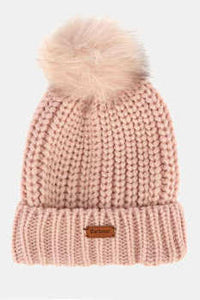 Barbour Beanie-Saltburn Pom Pom Bobble Beanie-Pink-LHA0336PI15 hat